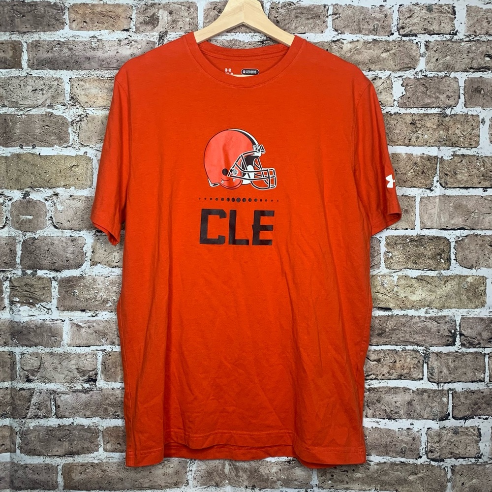 NFL Cleveland Browns Mens T-Shirt Medium Orange